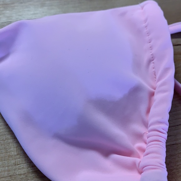 Pink Tropical Print High Waist Micro Triangle Lined Bikini - Picture 10 of 13